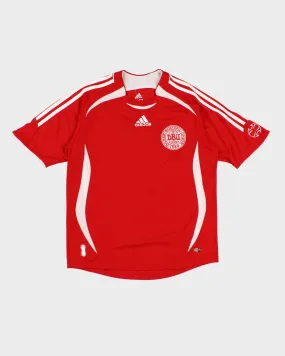 00s Adidas Denmark Football Shirt - Youth L