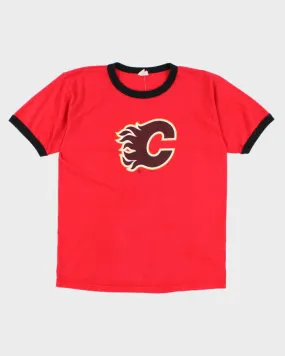 00s Calgary Flames Retro T-Shirt - L