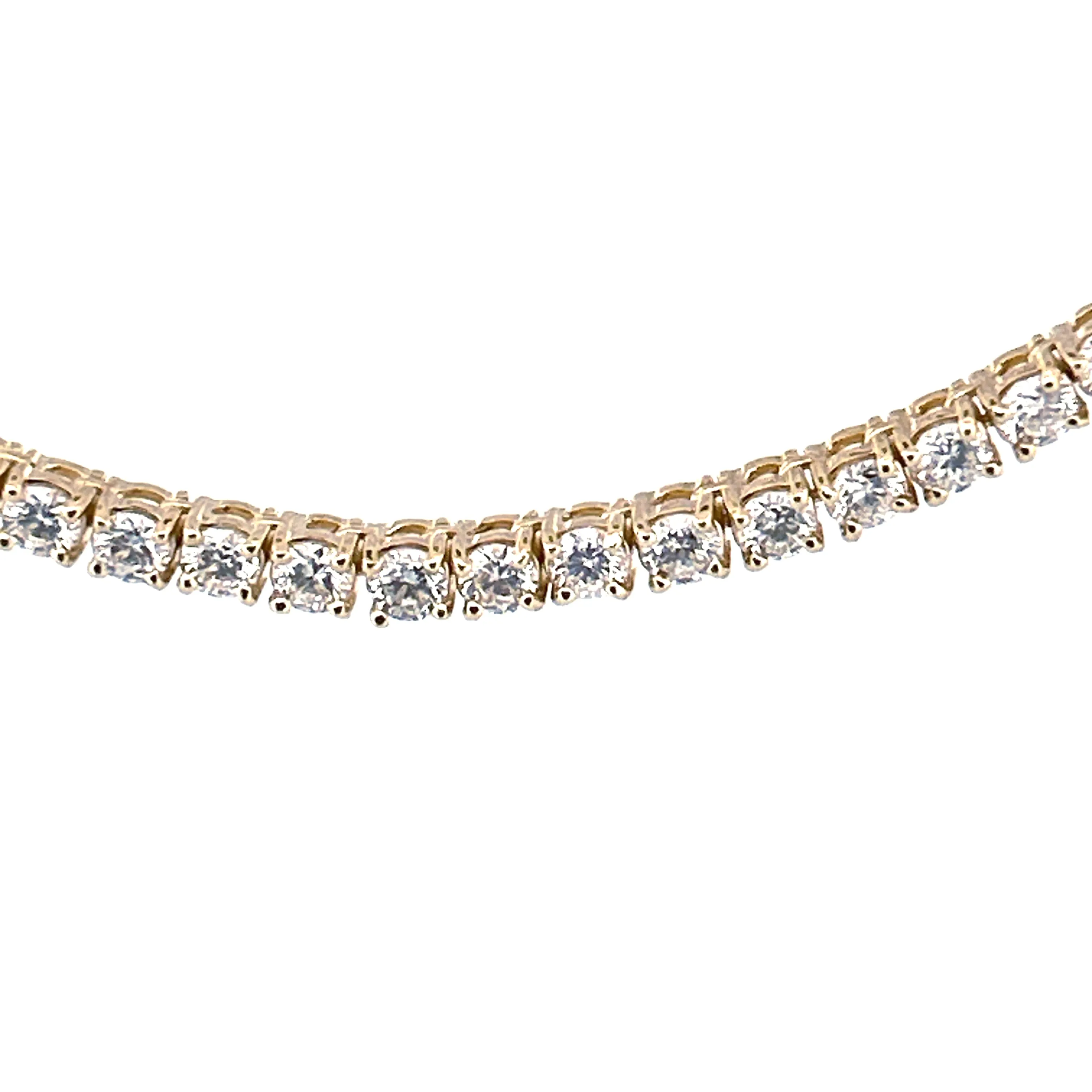 14K Gold 4.5MM Lab Grown Diamond Tennis Necklace