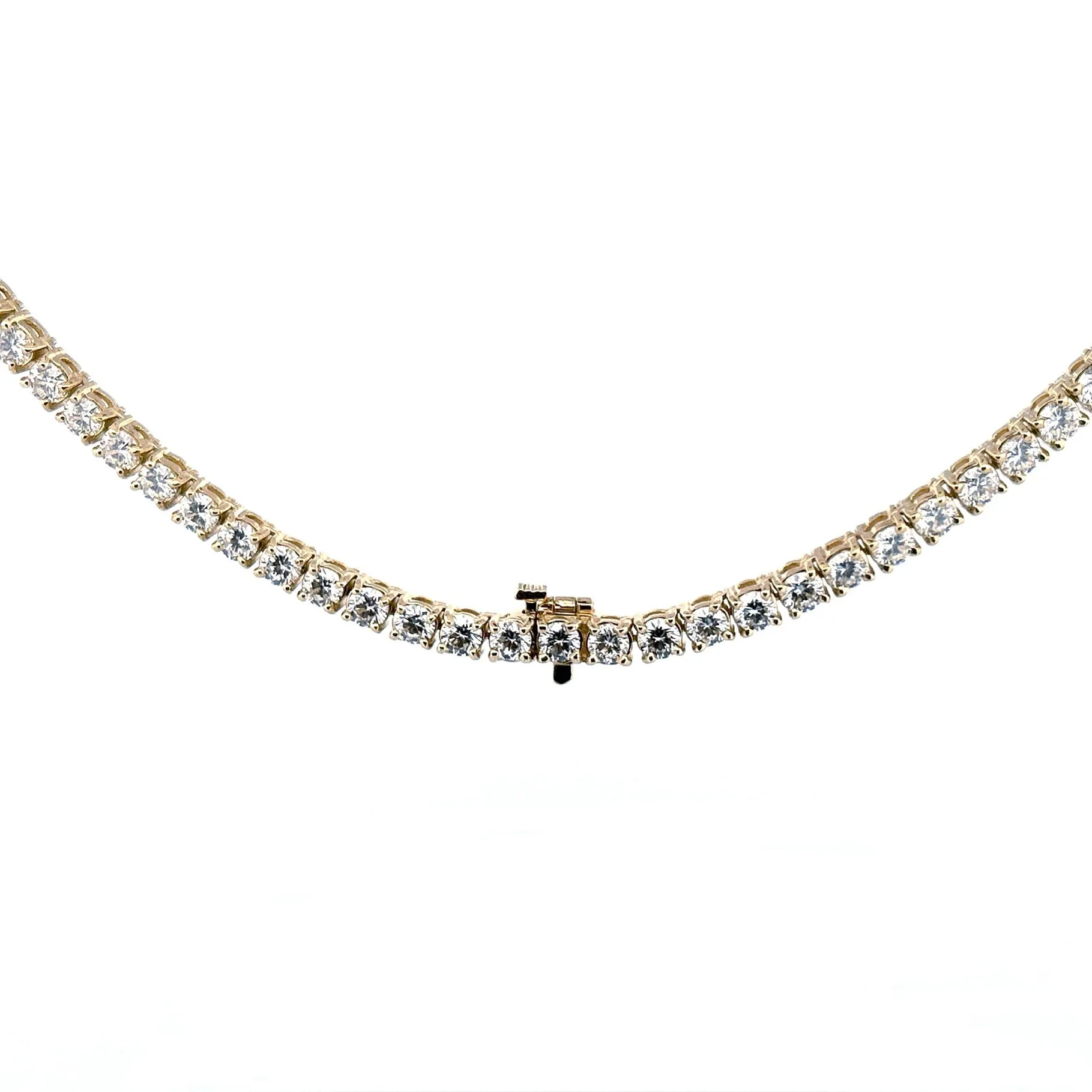 14K Gold 4.5MM Lab Grown Diamond Tennis Necklace