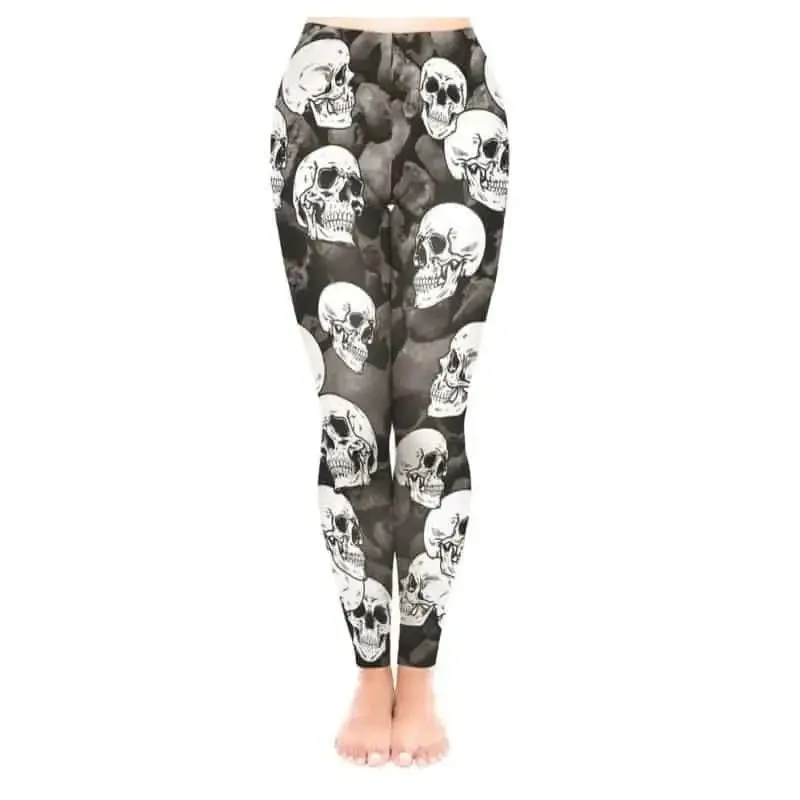 3D Punk Skeleton Leggings