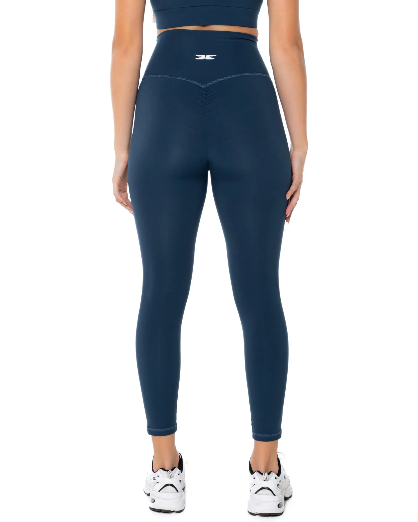 7/8 Aura Scrunch Leggings - Navy