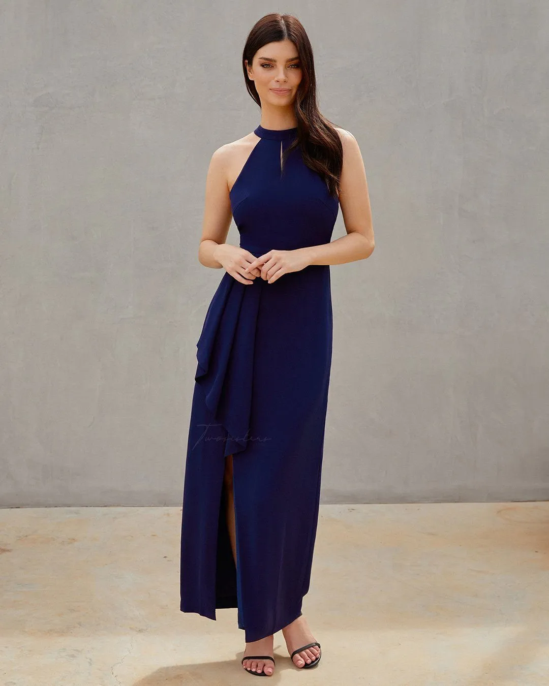 Aubree Dress - Navy