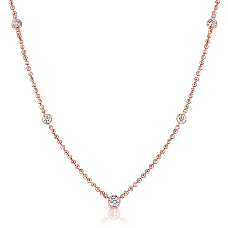 Ball Chain Diamond Necklace