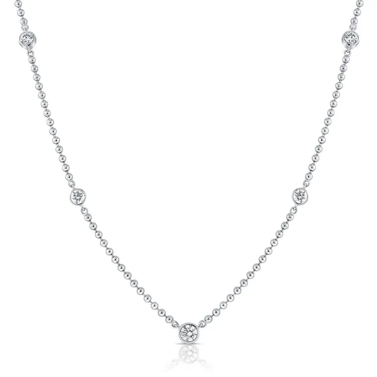 Ball Chain Diamond Necklace