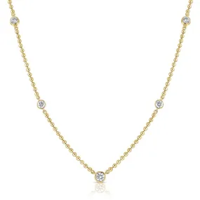 Ball Chain Diamond Necklace