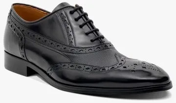 Barker Backwell Brogue Derby - Black Calf