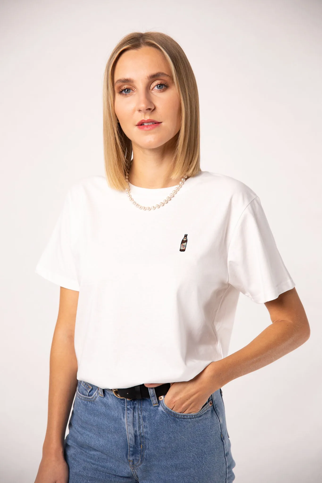 Bazi® | Besticktes Oversized Bio Baumwoll T-Shirt