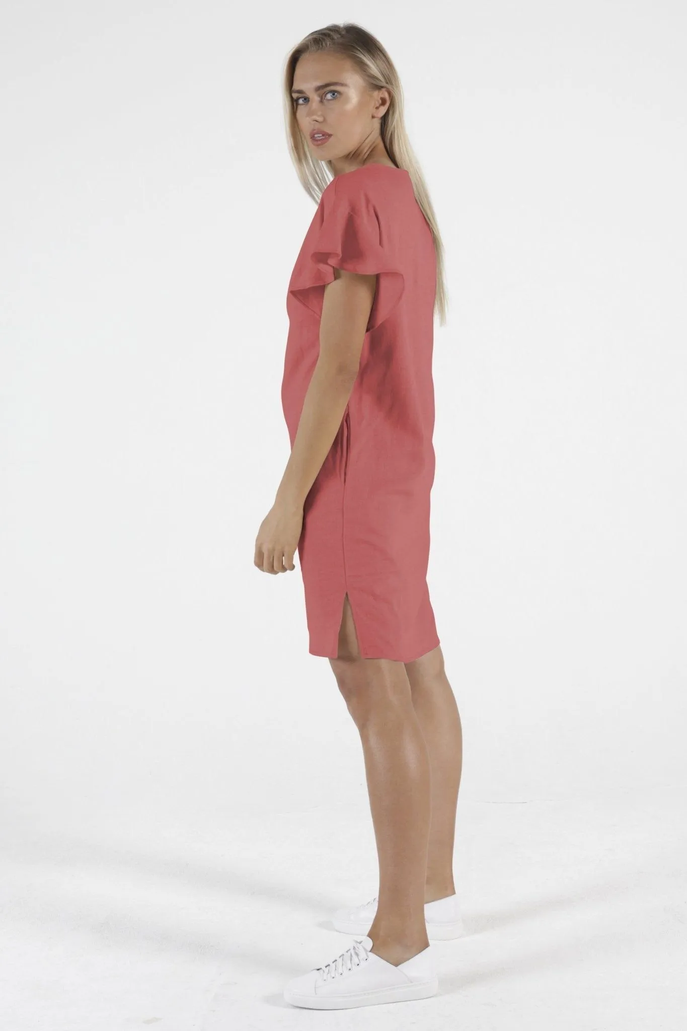 Betty Basics Sasha Midi Dress in Berry