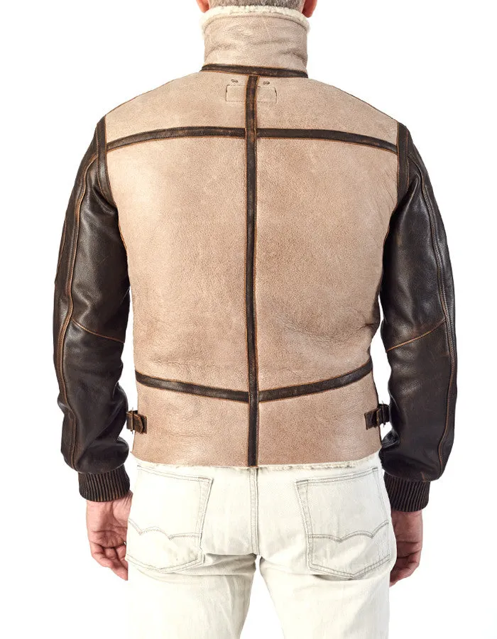 BOMBER - Shearling Aviator Jacket