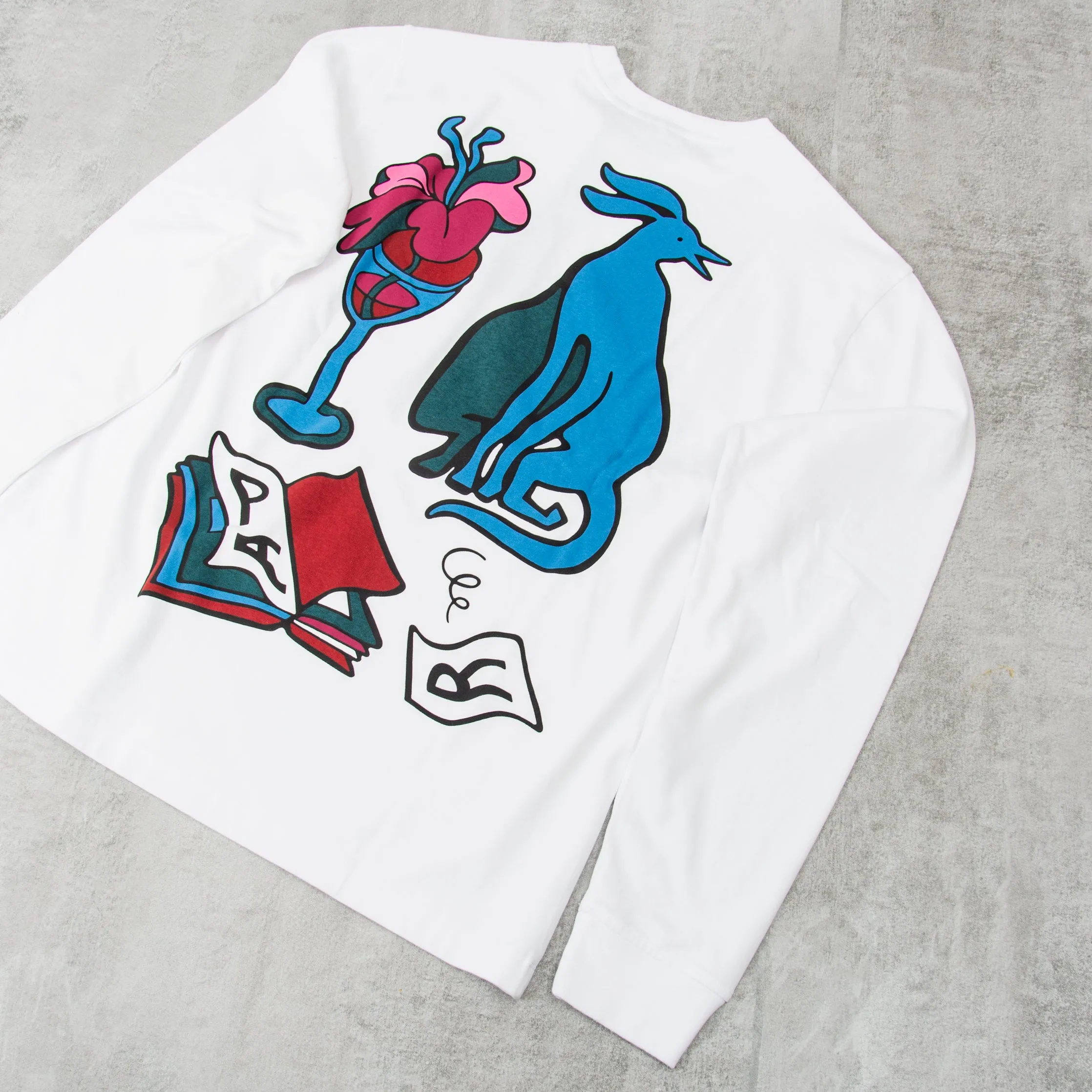 By Parra Wine and Books L/S Tee - White