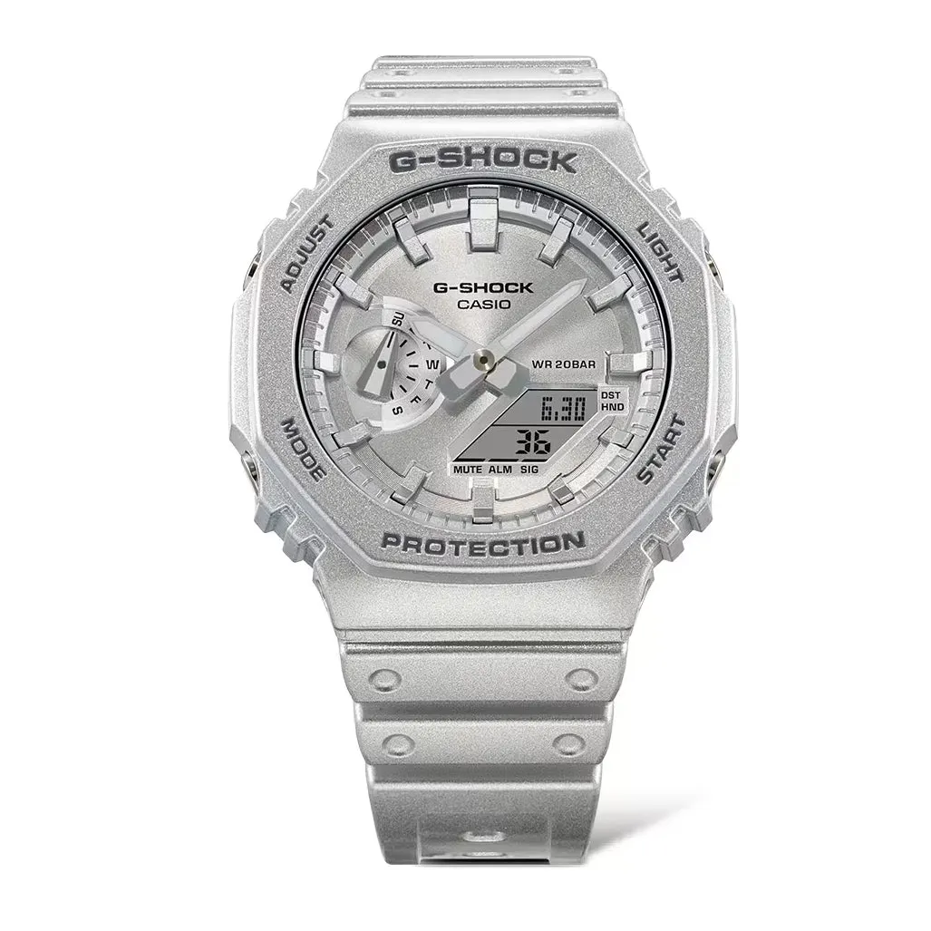 Casio G-Shock Forgotten Future Silver Metallic CasiOak Watch GA2100FF-8A