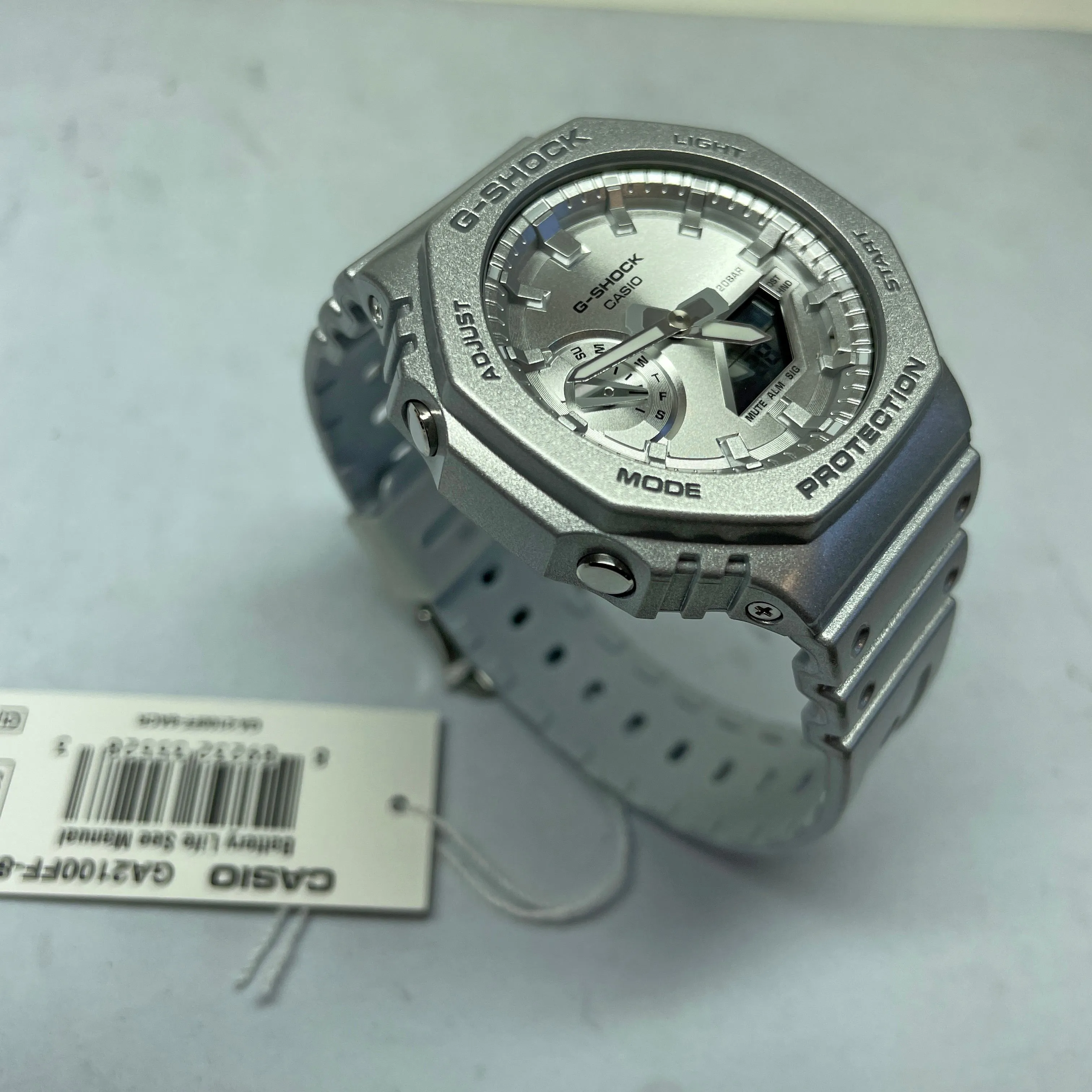 Casio G-Shock Forgotten Future Silver Metallic CasiOak Watch GA2100FF-8A