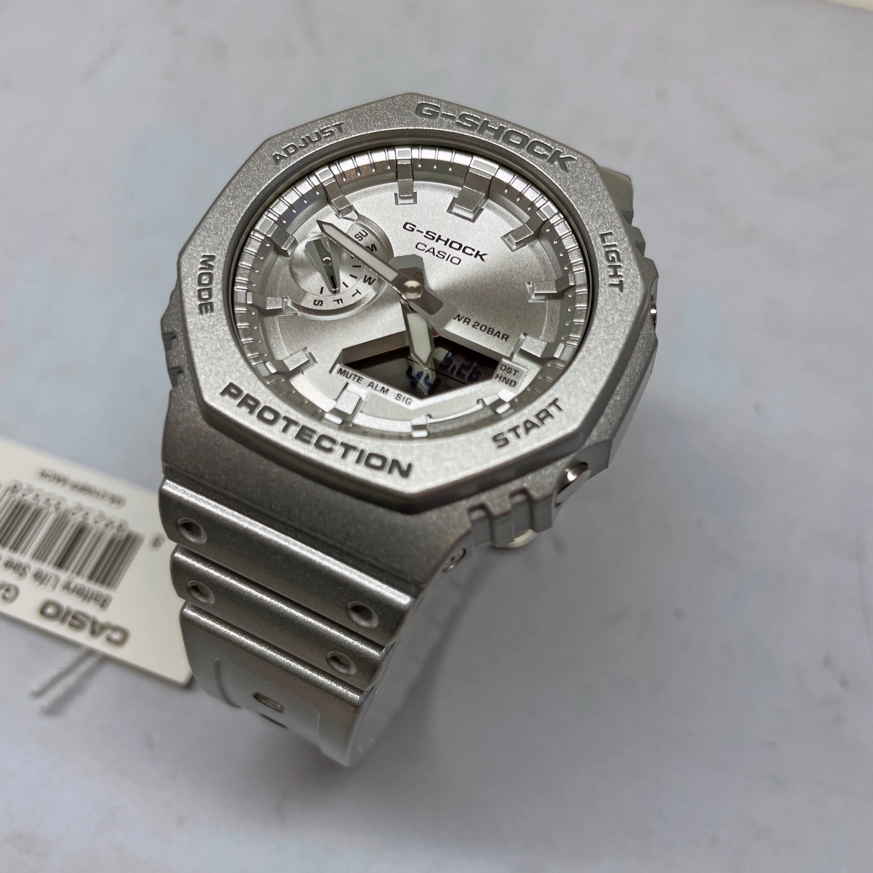 Casio G-Shock Forgotten Future Silver Metallic CasiOak Watch GA2100FF-8A