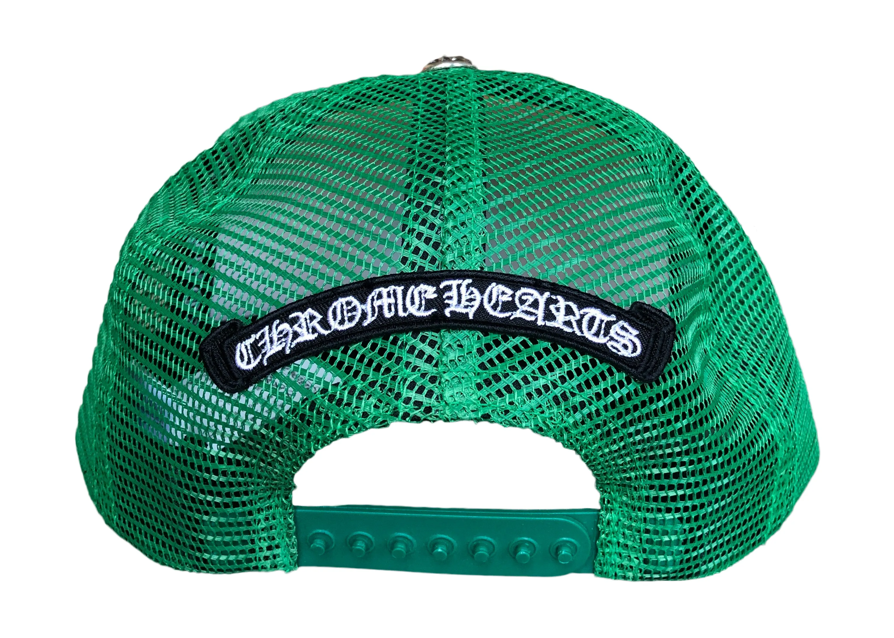 Chrome Hearts Matty Boy Sex Records Smiley Trucker Hat Green/Yellow