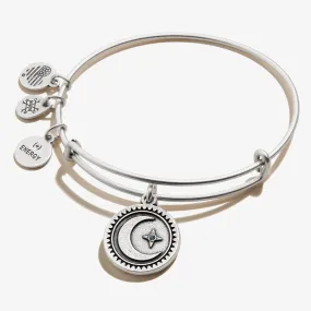 Crescent Moon Charm Bangle