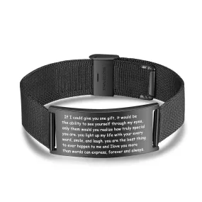 Customized Text Engraving Bracelet