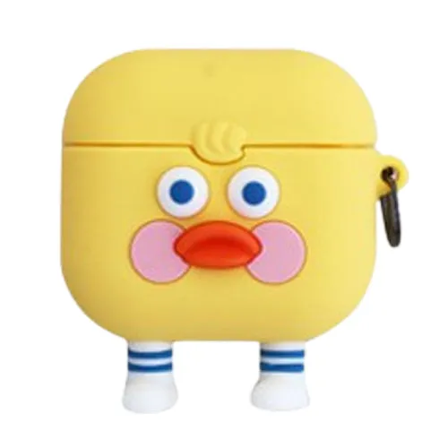 Cute Toast Duck Ghost Characters Airpod3 Cases Headset Headphone Accessories Silicone Accessory Protect Apple Charger