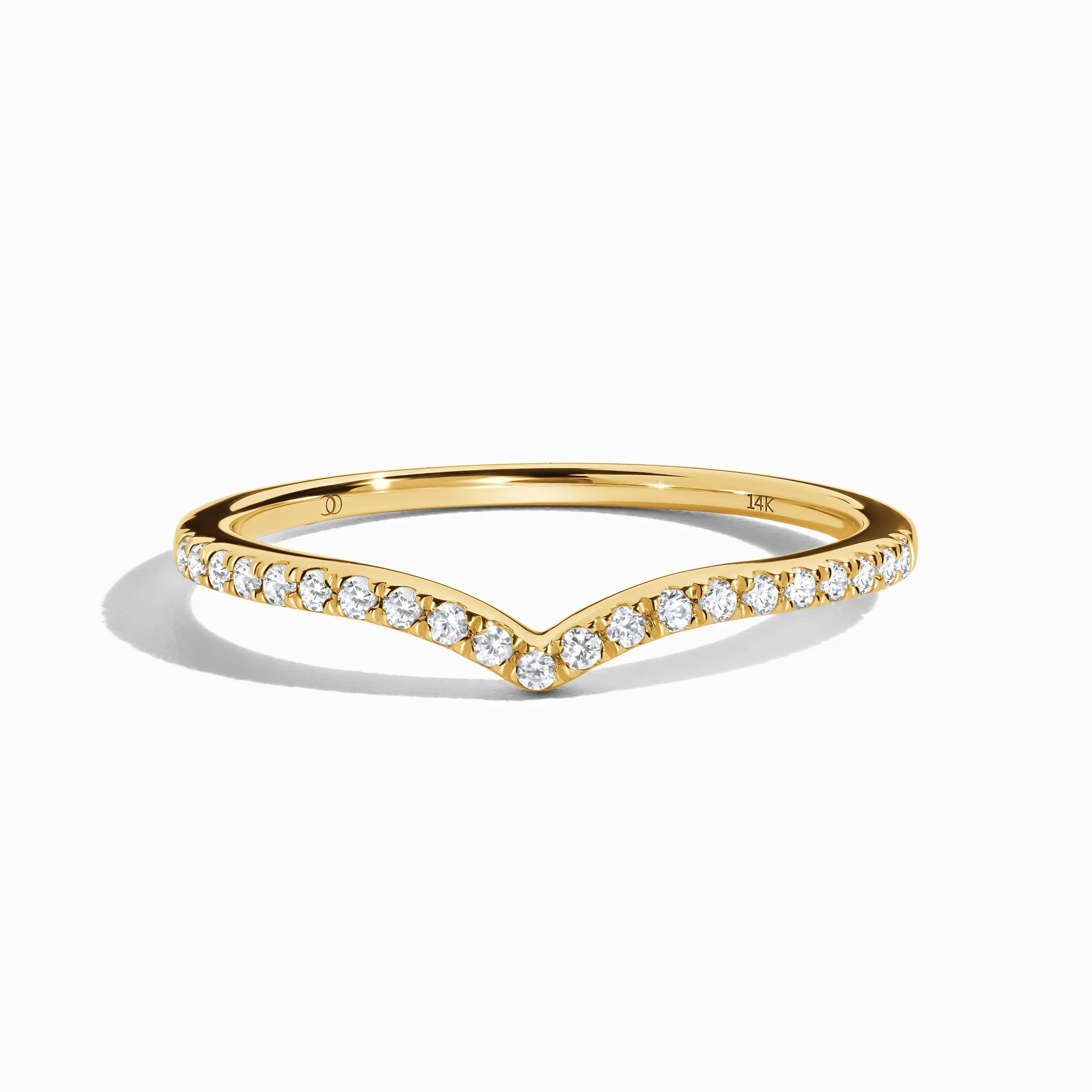 Diamond Ring Band - Peak Of Love Pavé