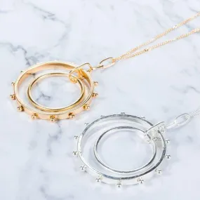 Dotti Dotted Long Circle Necklace