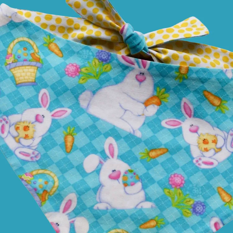 Easter Handmade Reversible Pet Bandanas