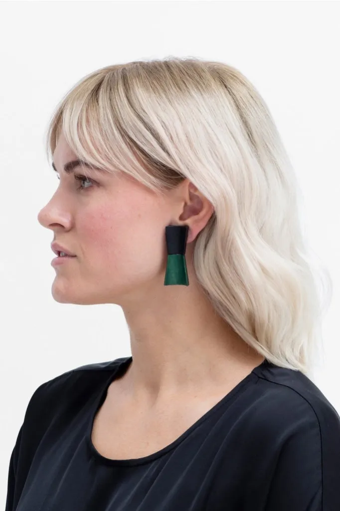 Elk The Label - Verkko Earring - Black/green