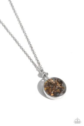 Geo Mine - Brown Necklace