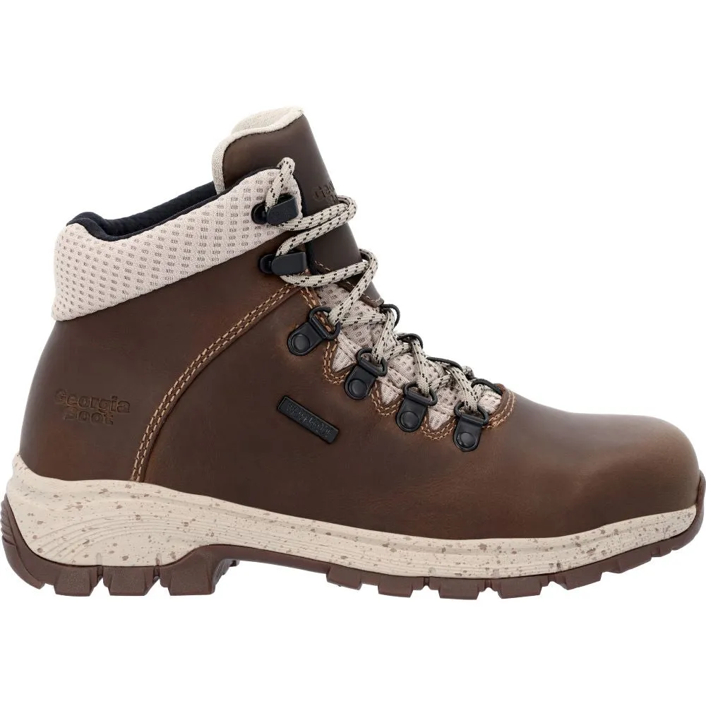 'Georgia Boot' Women's 5" Eagle Trail EH WP Alloy Toe - Dark Brown