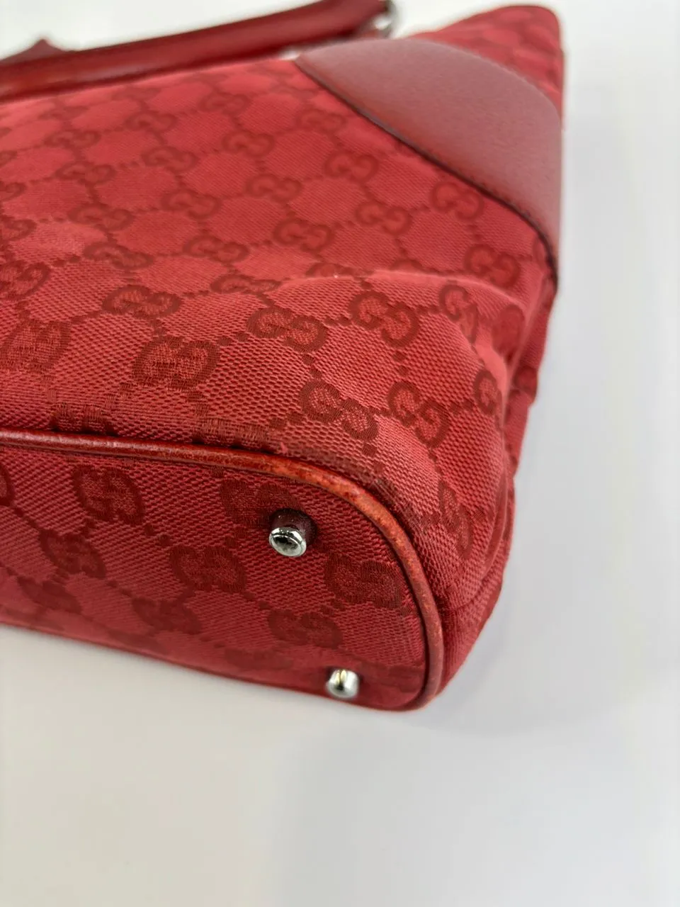 GG Canvas Red Tote