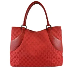 GG Canvas Red Tote