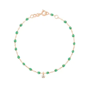 Gigi Supreme 1 Diamond Bracelet, Mint, Rose Gold, 6.7"