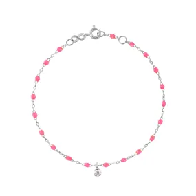 Gigi Supreme 1 Diamond Bracelet, Pink, White Gold, 6.7"