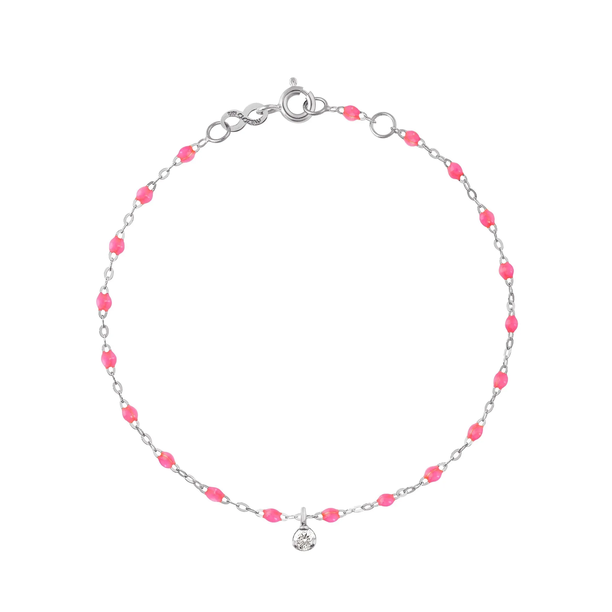 Gigi Supreme 1 Diamond Bracelet, Pink, White Gold, 6.7"