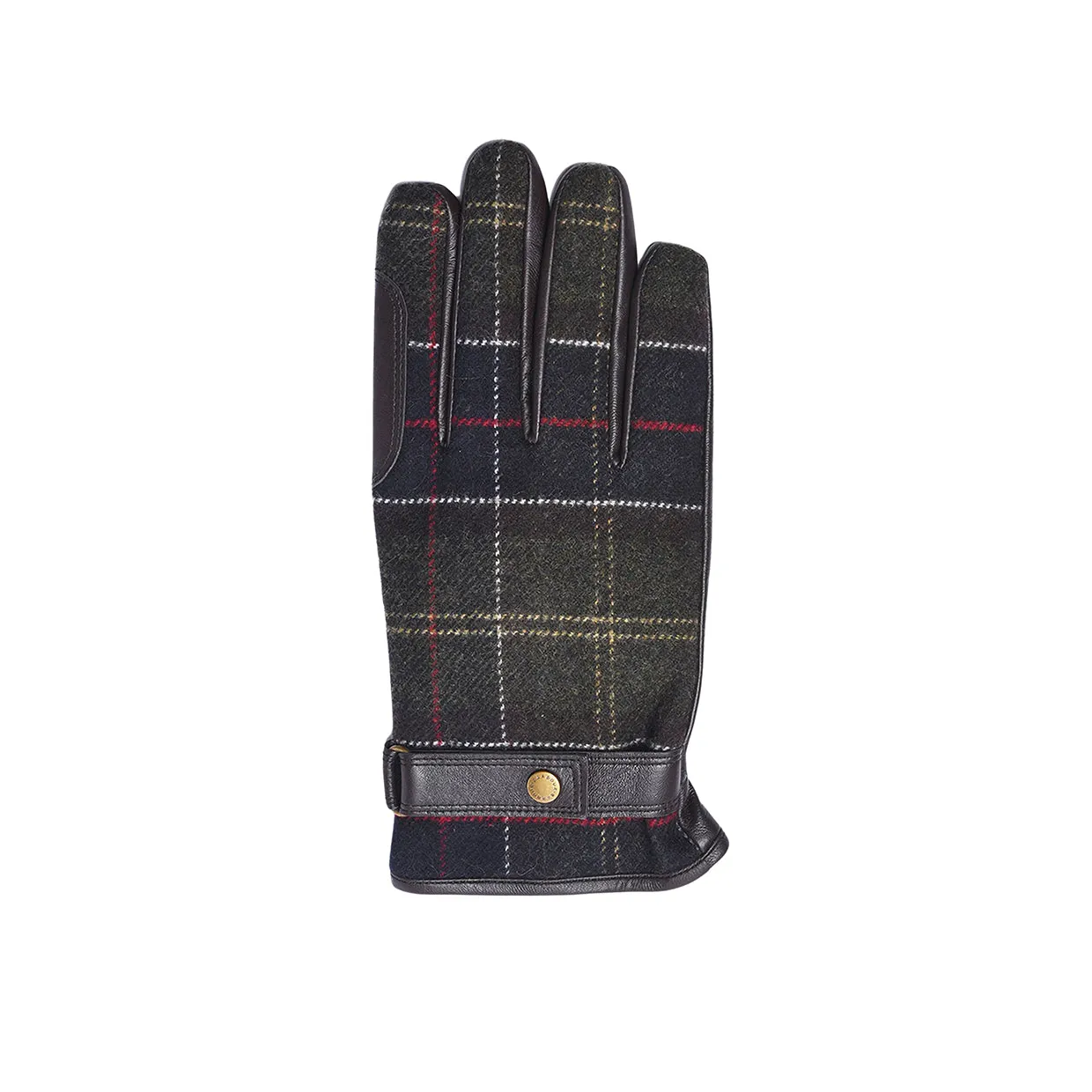 Guanti Uomo Barbour Newbrough Tartan Marrone