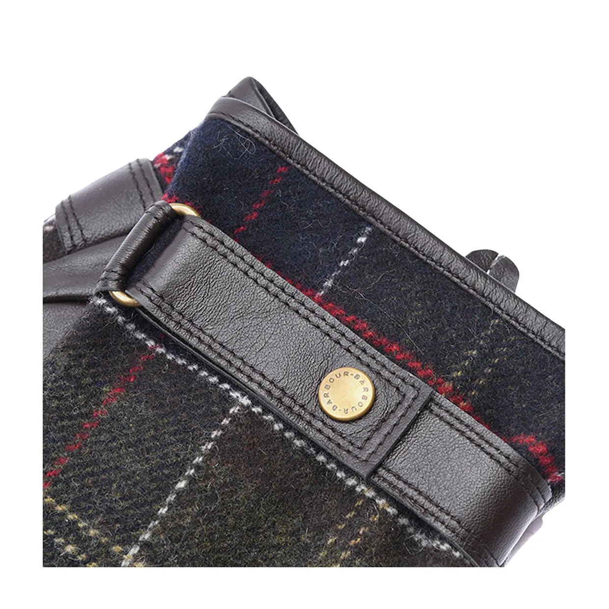 Guanti Uomo Barbour Newbrough Tartan Marrone