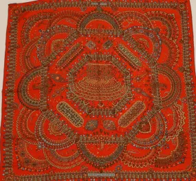 Hermes Maharajas 140cm Cashmere Scarf