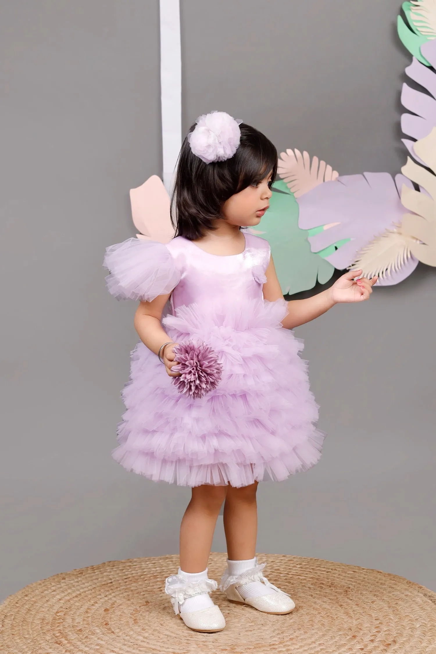 Lavender Fields Ruffled Dress