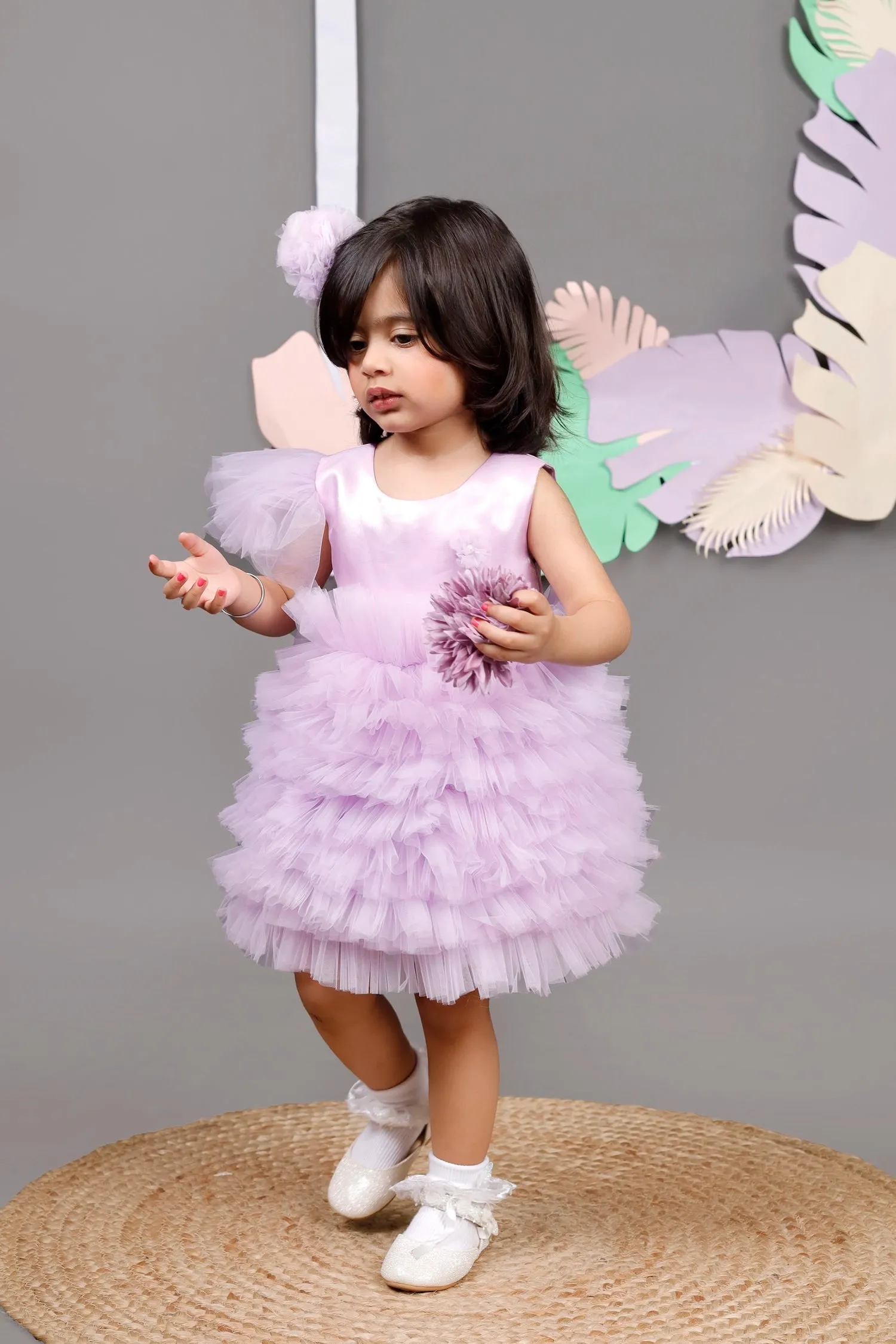 Lavender Fields Ruffled Dress