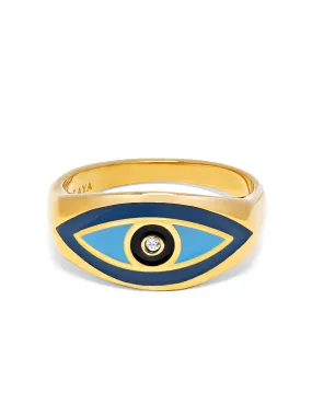 Men's Large Evil Eye Ring