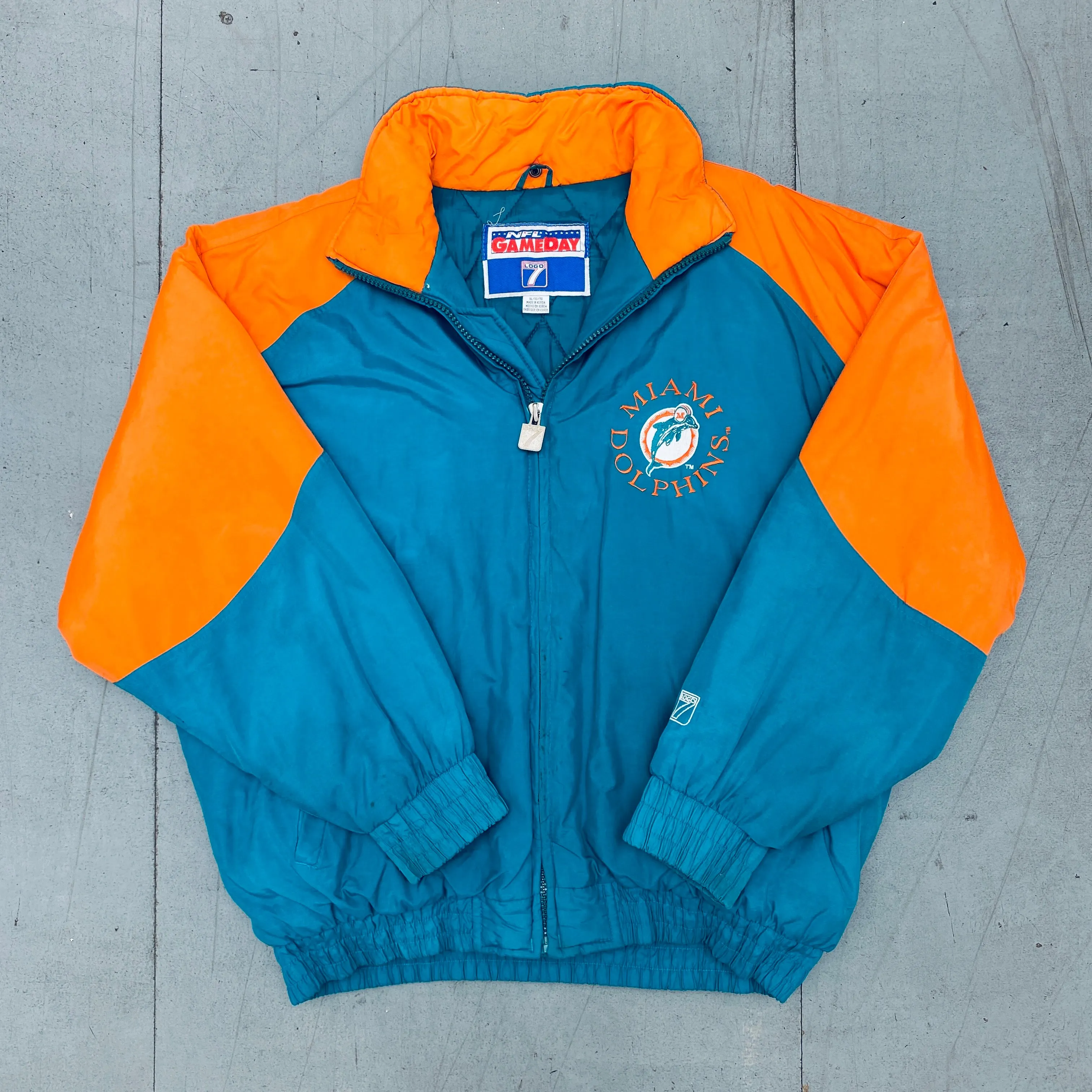 Miami Dolphins: 1990's Logo 7 Fullzip Jacket (XL)