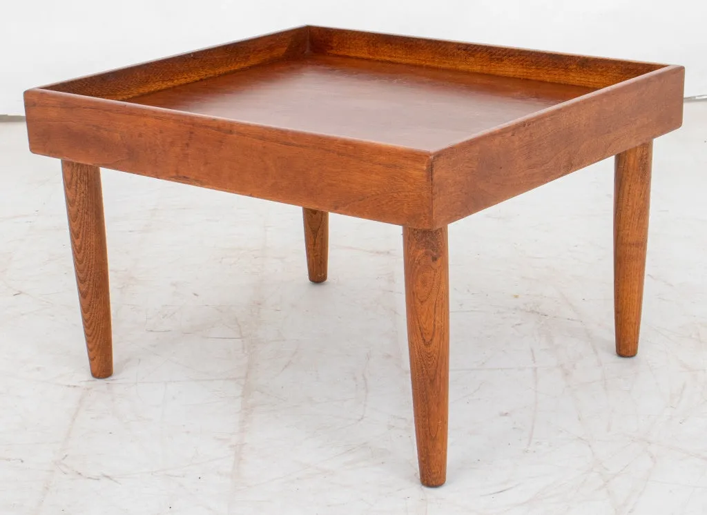 Mid-Century Small Walnut Low Coffee Table