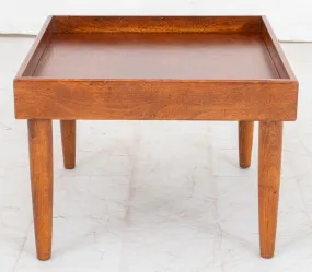 Mid-Century Small Walnut Low Coffee Table