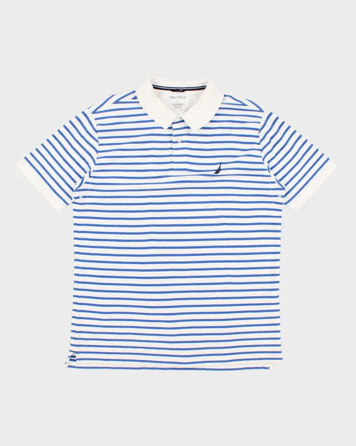 Nautica Striped Polo Shirt - L