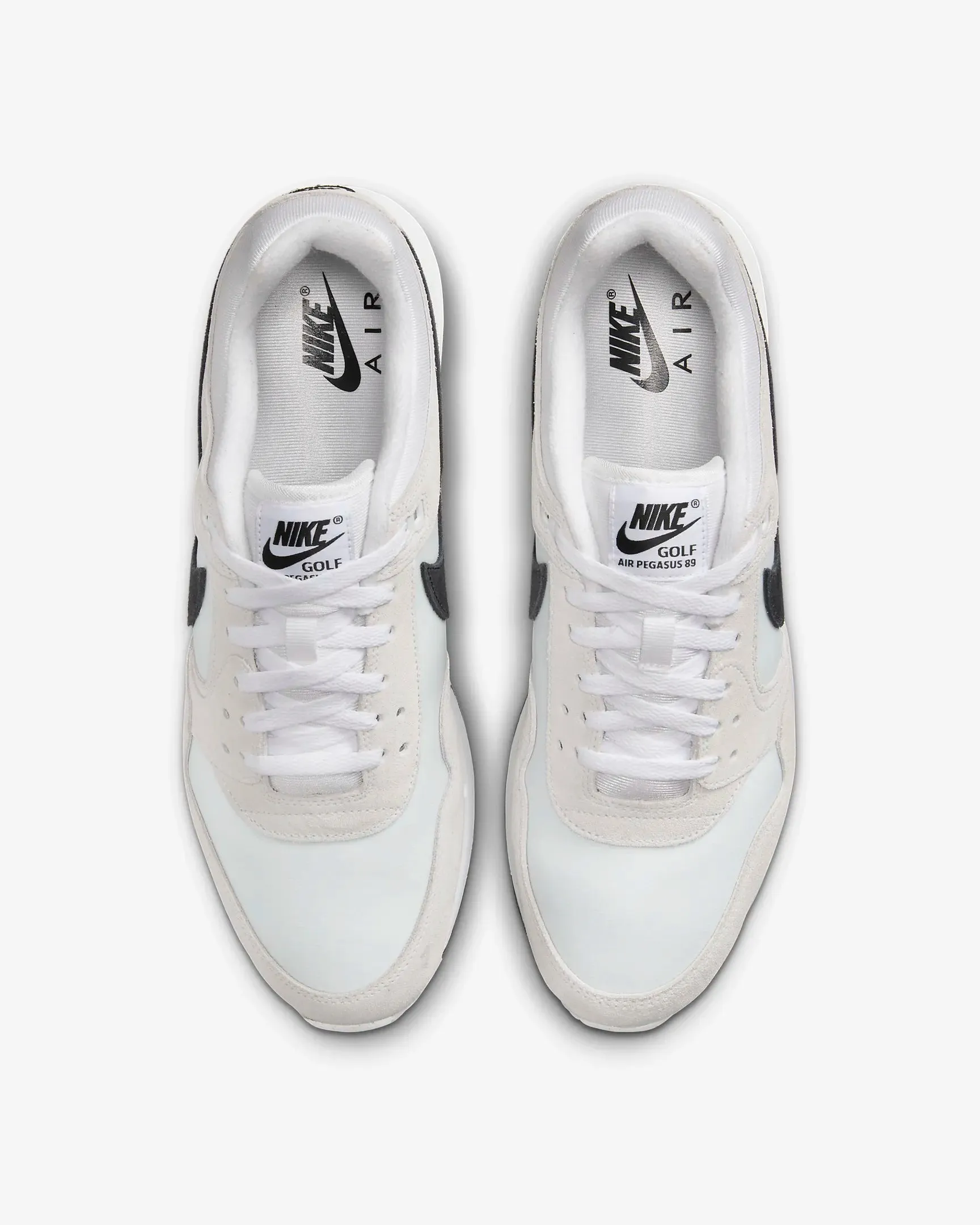 Nike Golf Air Pegasus '89 G Shoes - White/Black - Platinum Tint