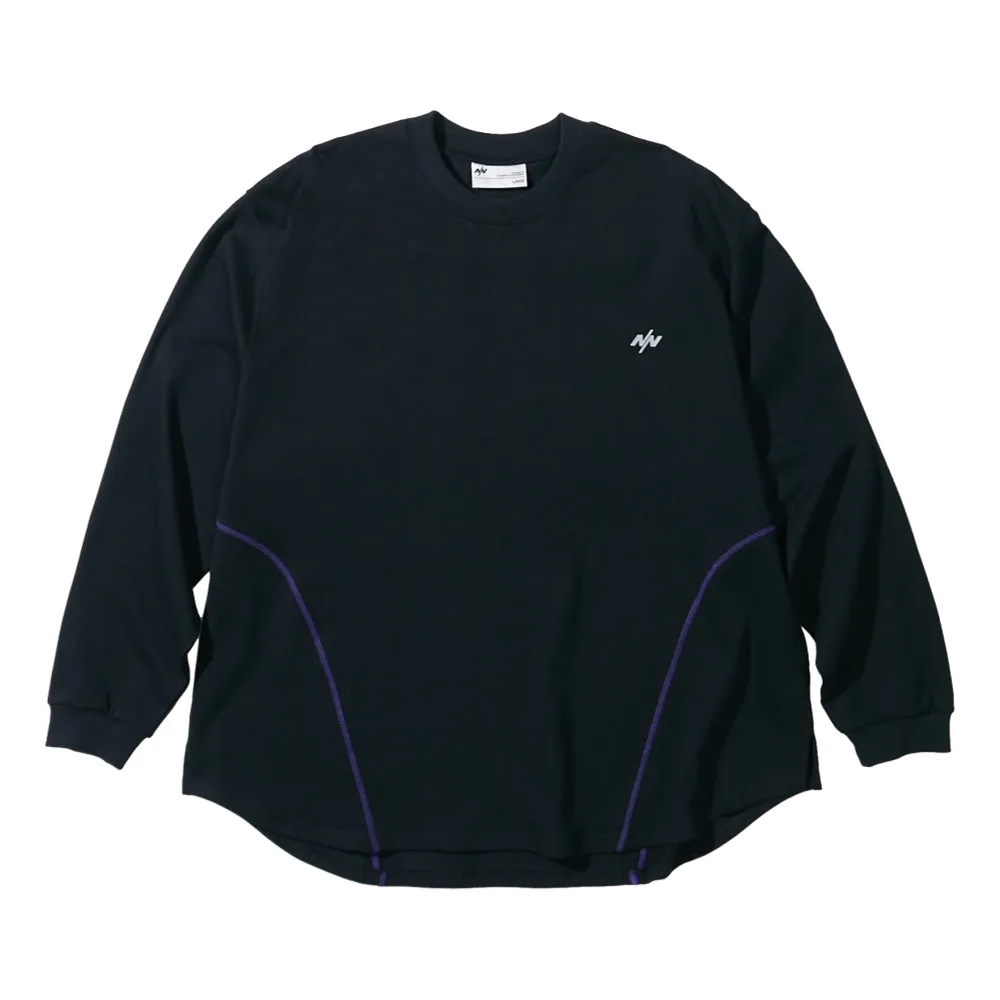 NINE POINT NINE NEPTUNE LONG SLEEVES TEE-BLACK