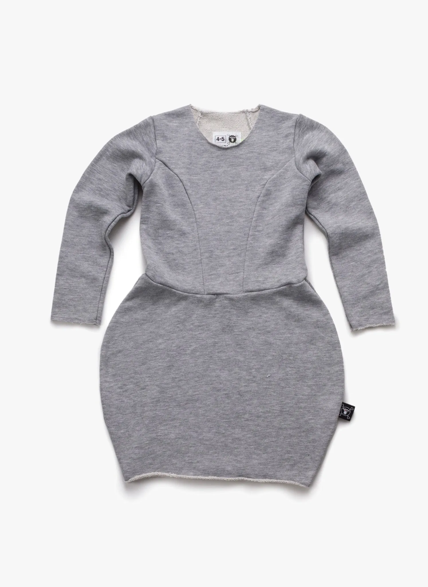 Nununu Balloon Dress in Heather Grey