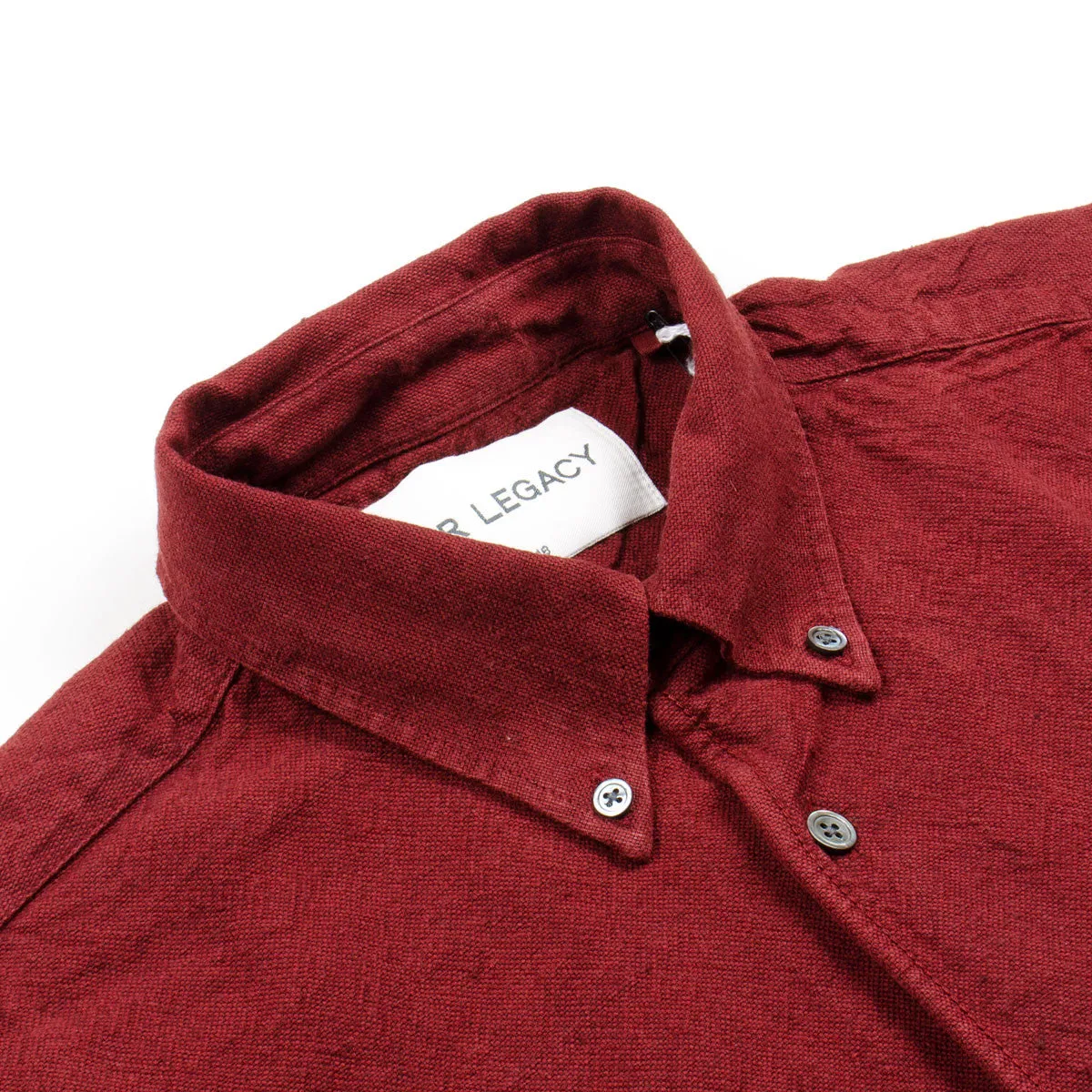 Our Legacy SPLASH - 1950's Shirt - Burgundy H.A. Oxford