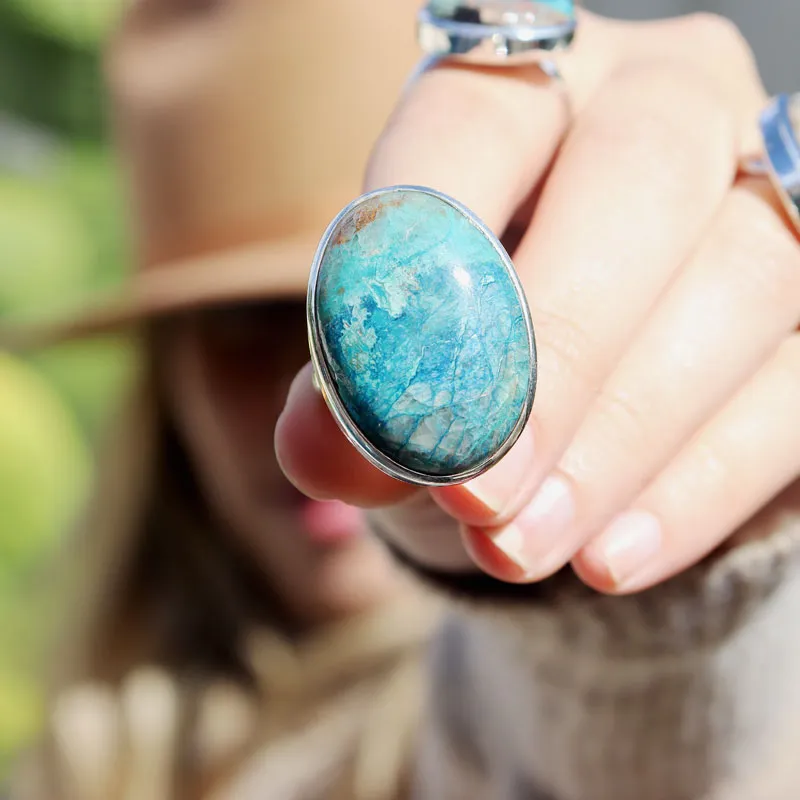 Percy Shattuckite Oval Ring F