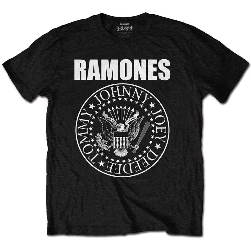 Ramones Kids T-Shirt - Ramones Crest - Black T-Shirt