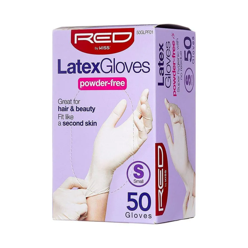 RED BY KISS | Latex Gloves Powder-Free 50 ct